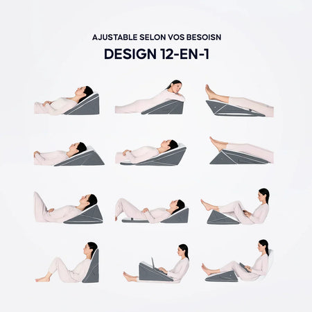 Ensemble d'Oreillers Réglables